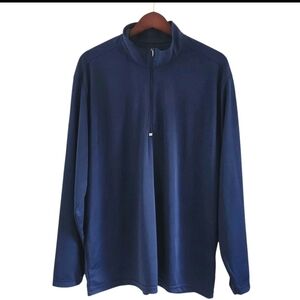 Paragon Navy Blue Quarter Zip Long Sleeves Atheletic Top Shirt Mens Size XL NEW